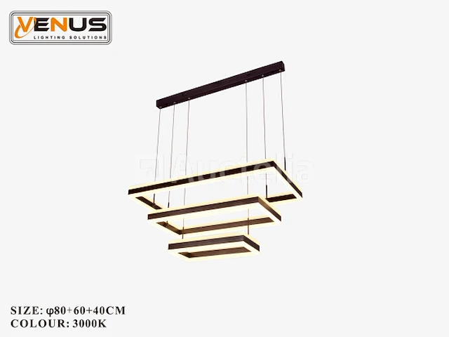 Kroonluchters led - 3 kleuren - afstandsbediening - dimbaar - art.nr. (p7069/3) - afbeelding 1 van  4