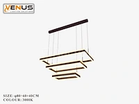 Kroonluchters led - 3 kleuren - afstandsbediening - dimbaar - art.nr. (p7069/3) - afbeelding 1 van  4