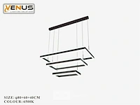 Kroonluchters led - 3 kleuren - afstandsbediening - dimbaar - art.nr. (p7069/3) - afbeelding 3 van  5