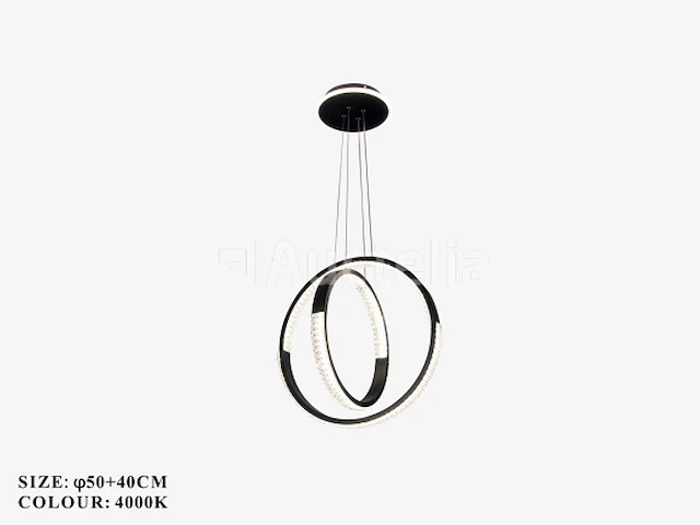Kroonluchters led - 3 kleuren - afstandsbediening - dimbaar - art.nr. (x7085/40+50) - afbeelding 1 van  4