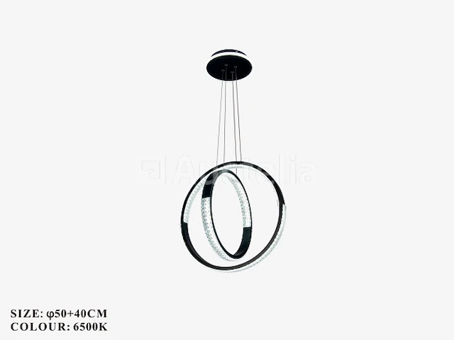 Kroonluchters led - 3 kleuren - afstandsbediening - dimbaar - art.nr. (x7085/40+50) - afbeelding 2 van  4