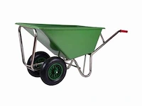 Kruiwagen 160 liter dubbele wielen