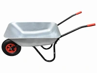 Kruiwagen 80 liter max 130kg metaal-plastiek - afbeelding 1 van  6