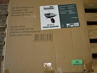 Kruiwagen 80 liter max 130kg metaal-plastiek - afbeelding 3 van  6