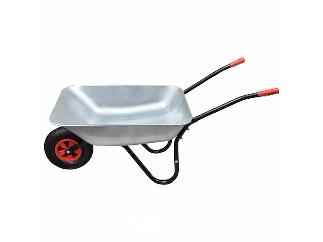 Kruiwagen 80 liter max 130kg metaal-plastiek - afbeelding 1 van  6