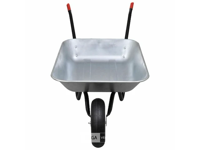 Kruiwagen 80 liter max 130kg metaal-plastiek - afbeelding 2 van  6