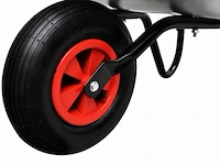 Kruiwagen 80 liter max 130kg metaal-plastiek - afbeelding 3 van  6