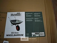 Kruiwagen 80 liter max 130kg metaal-plastiek - afbeelding 5 van  6