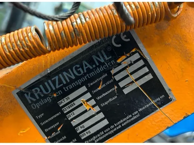 Kruizinga bsk 30 kanteltraverse heftruck + kiepbak (2x) - afbeelding 4 van  9