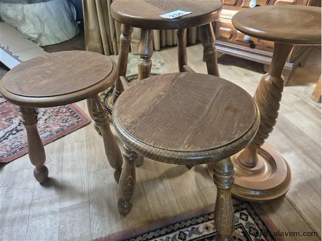 Krukjes en bijzettafel 4 stuks - afbeelding 2 van  3