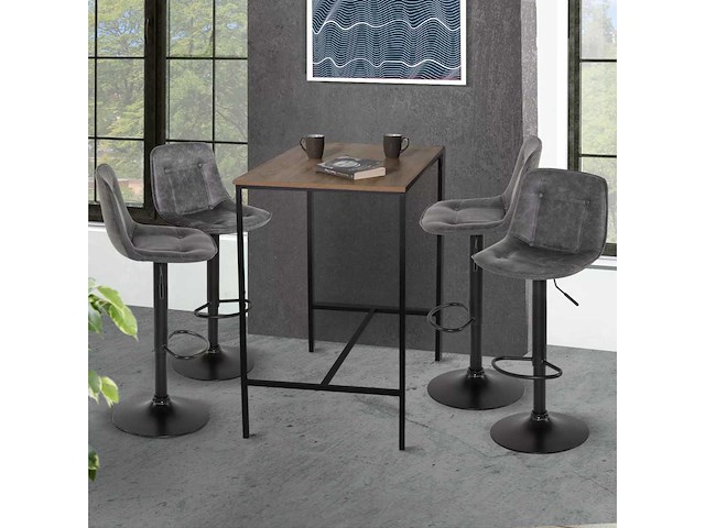 Krukken - vintage grijze stof (x4) - afbeelding 2 van  7