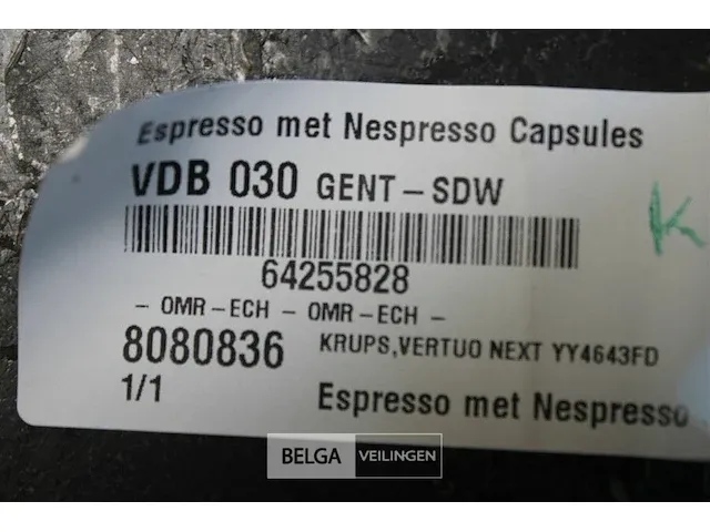 Krups vertuo next yy4643fd nespressomachine - afbeelding 3 van  3