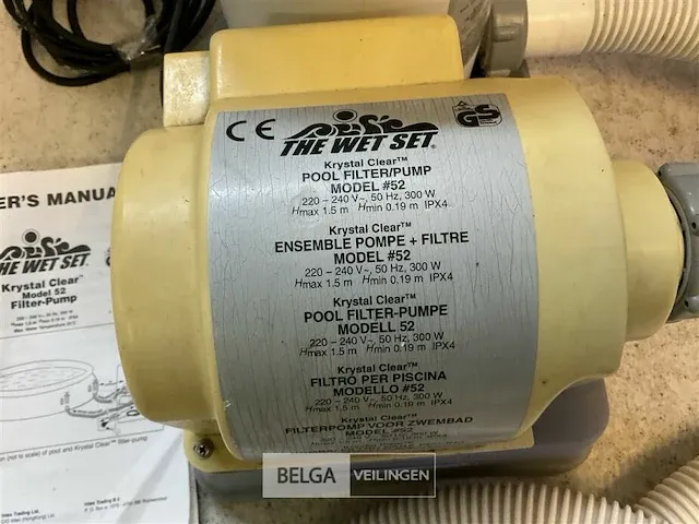 Krystal clear zwembad-pomp/filter - afbeelding 4 van  5