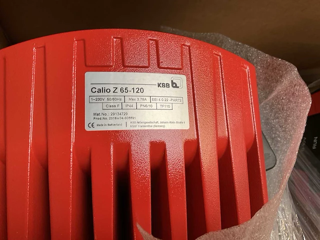 Ksb calio z 65-120 dubbele circulatiepomp - afbeelding 10 van  10