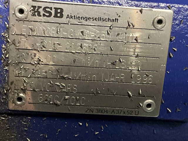 Ksb etanorm g4 50-200 centrifugaalpomp (2x) - afbeelding 7 van  7
