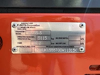 Kubota - 2016 - kx155-5 - midigraafmachine - afbeelding 41 van  47