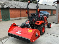 Kubota bx261 minitractor 4x4 met frees en klepelmaaier - afbeelding 28 van  30