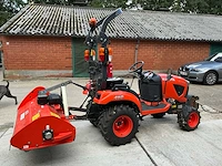 Kubota bx261 minitractor 4x4 met frees en klepelmaaier - afbeelding 30 van  30