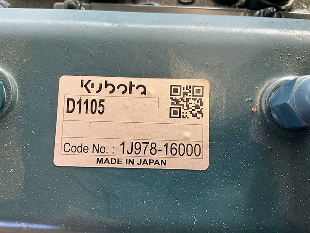 Kubota d1105 dieselmotor - afbeelding 8 van  8