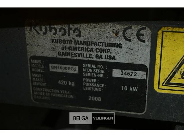 Kubota gr1600-ii - afbeelding 9 van  9