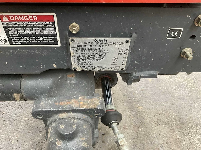Kubota rx2350 minitractor - afbeelding 11 van  14