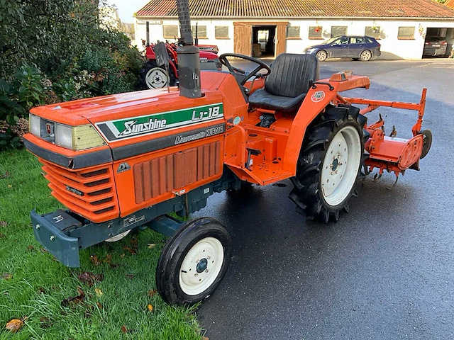 Kubota sunshine l1-18 minitractor met grondfrees - afbeelding 1 van  22