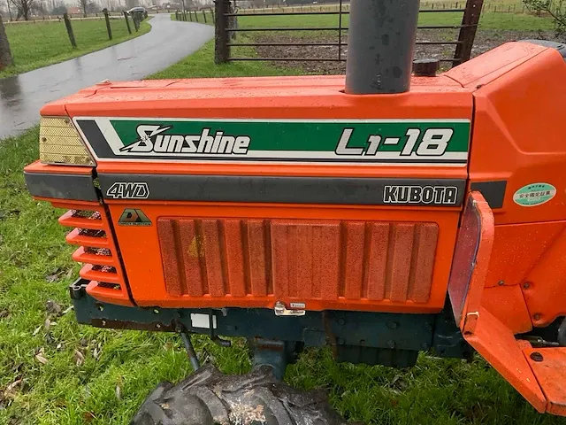 Kubota sunshine l1-18 minitractor - afbeelding 8 van  10