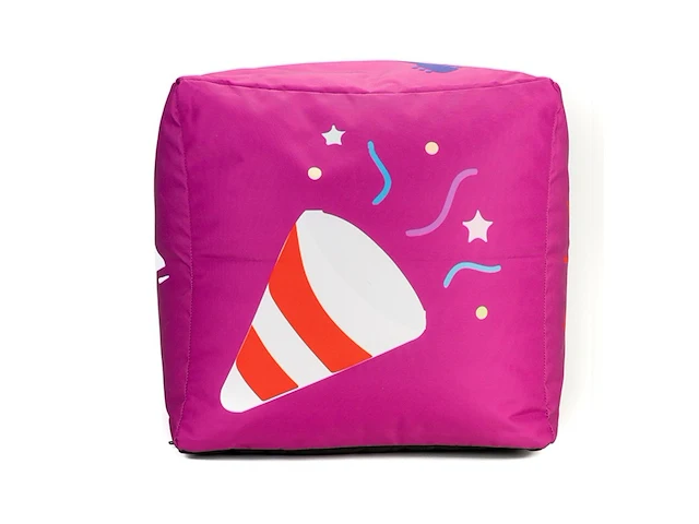 Kubus - zitkubus - 45 x 45 x 45 cm. - wasbaar - ook voor outdoor - aperocube - mauve - afbeelding 2 van  4