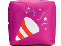 Kubus - zitkubus - 45 x 45 x 45 cm. - wasbaar - ook voor outdoor - aperocube - mauve - afbeelding 2 van  4