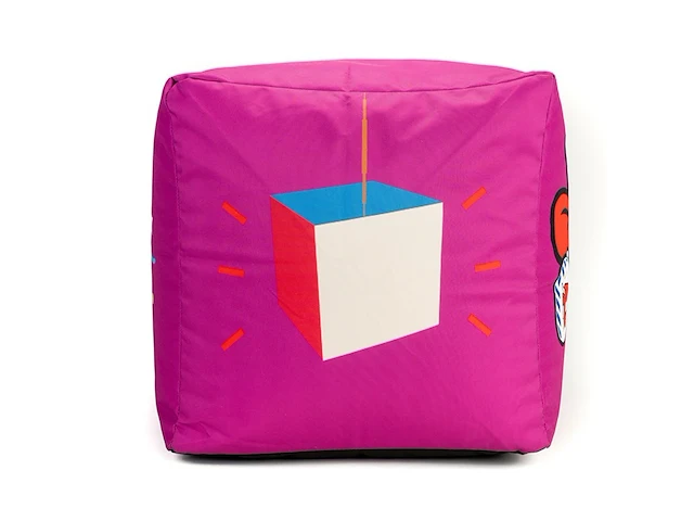 Kubus - zitkubus - 45 x 45 x 45 cm. - wasbaar - ook voor outdoor - aperocube - mauve - afbeelding 4 van  4