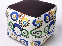 Kubus - zitkubus - 45 x 45 x 45 cm. - wasbaar - ook voor outdoor - ojos - afbeelding 1 van  2