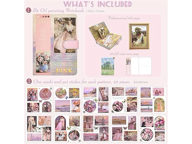 Kueohse esthetische scrapbook-kit - afbeelding 3 van  4