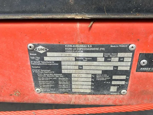 Kuhn - pro271 - voermengwagen - 2016 - afbeelding 4 van  12