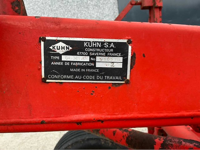 Kuhn ga381gm kuhn enkele hark - afbeelding 9 van  9