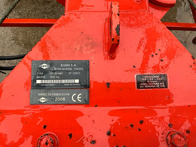 Kuhn gf7601 mh -2006 - hark - afbeelding 16 van  18