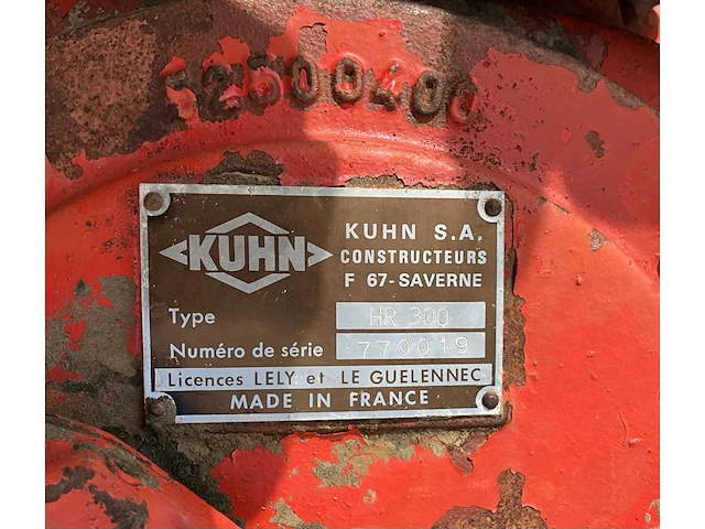 Kuhn hr300 rotoreg - afbeelding 2 van  10