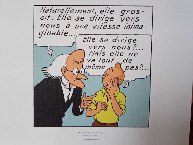 Kuifje ex libris - afbeelding 1 van  2