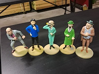 Kuifje serie beeldjes 5 st (14cm groot)