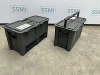 Kunsstof gereedschapskoffer (2x) - afbeelding 1 van  17