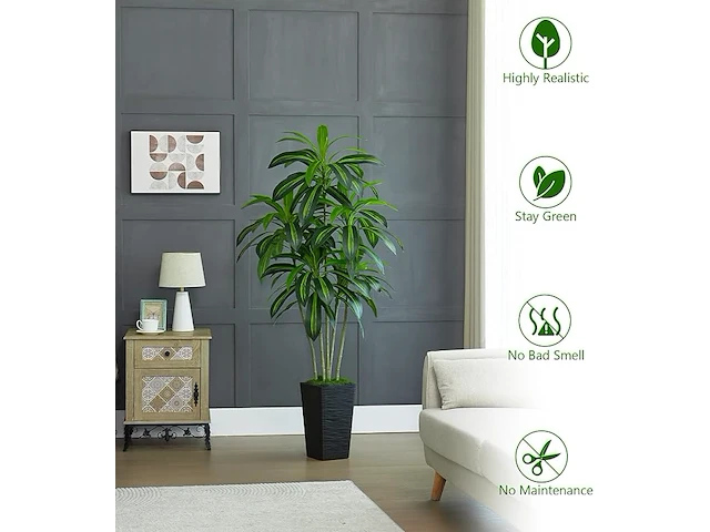 Kunst dracaena boom - afbeelding 3 van  3