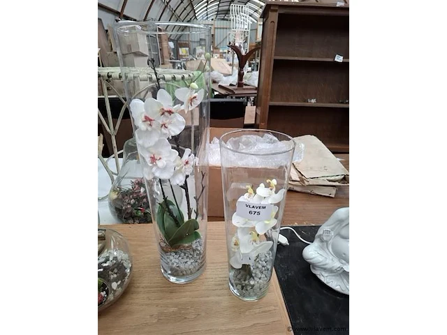 Kunstbloem in vaas - afbeelding 1 van  1