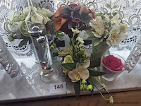 Kunstbloemen en thermometer - afbeelding 1 van  3
