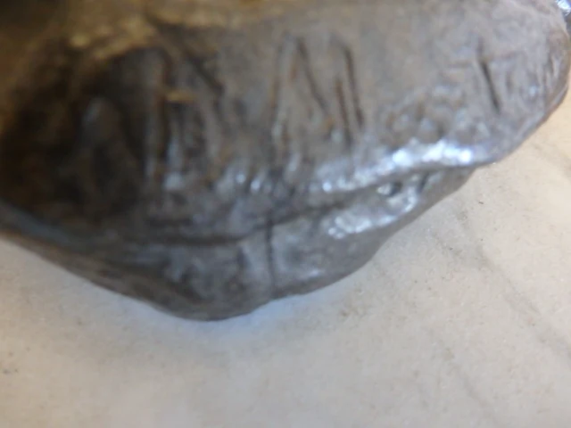 Kunstbrons visser, hoogte 32cm - afbeelding 2 van  2