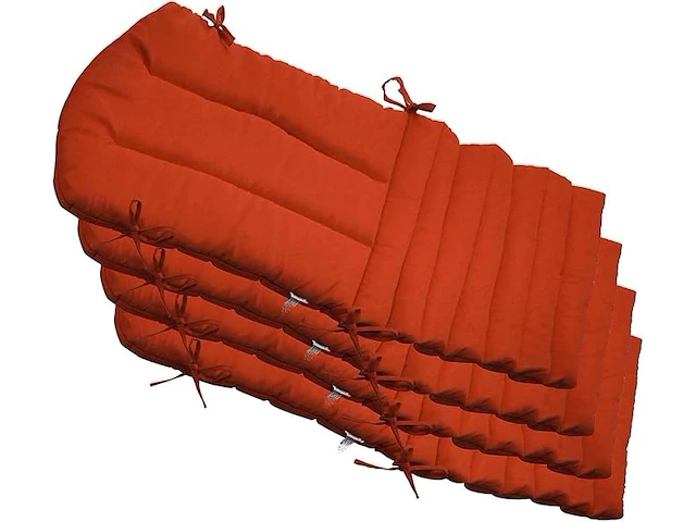 Kunste meubelkussens (oranje rood) - afbeelding 1 van  4