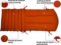 Kunste meubelkussens (oranje rood) - afbeelding 3 van  4