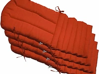 Kunste meubelkussens (oranje rood) - afbeelding 1 van  4