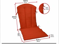 Kunste meubelkussens (oranje rood) - afbeelding 4 van  4