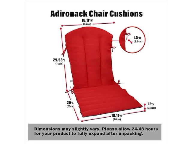 Kunste meubelkussens (rood) - afbeelding 3 van  4