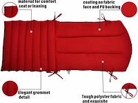 Kunste meubelkussens (rood) - afbeelding 2 van  4