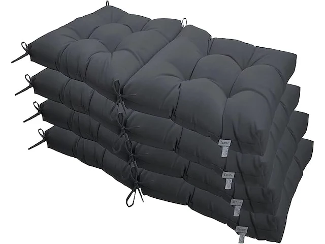 Kunste zitkussens (grijs) - afbeelding 1 van  4